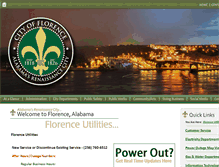 Tablet Screenshot of florenceutilities.com